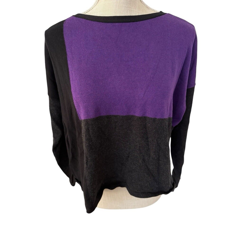 Eileen Fisher Tencel Organic Cotton Silk Bateau Neck Box‎ Top Size Small